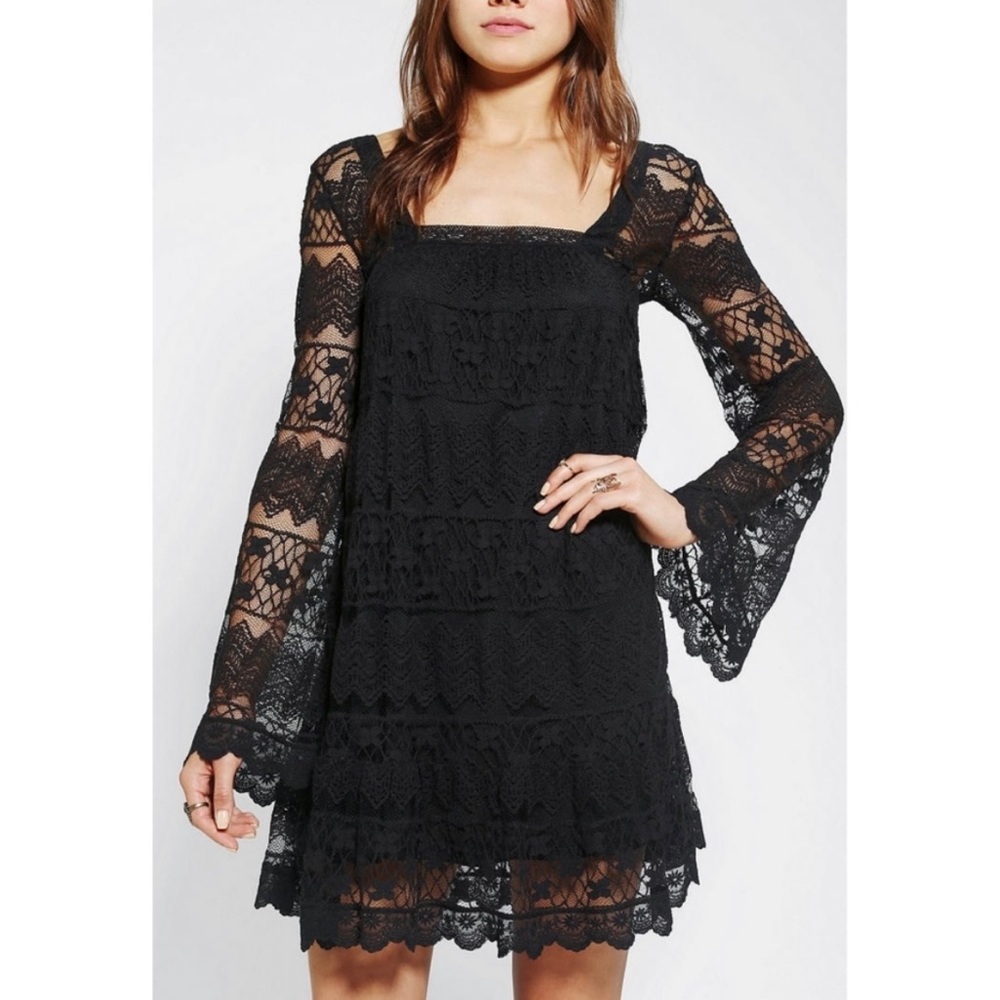 Urban outfitters black, lace dress